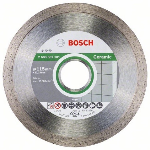 Disc Diamantat D115x22.23x1mm Bosch Standard Ceramic