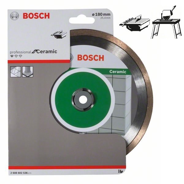 Disc Diamantat D180x25.40x1.6mm Bosch Standard Ceramic