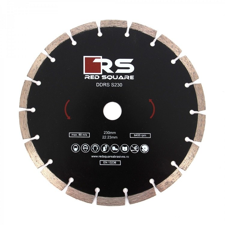 Disc Diamantat D230x22.23x2,7mm DDRS Red Square Beton