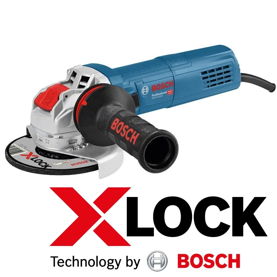 Polizor Unghiular Bosch GWX 9-125S 900W, 1100rpm sistem X Lock
