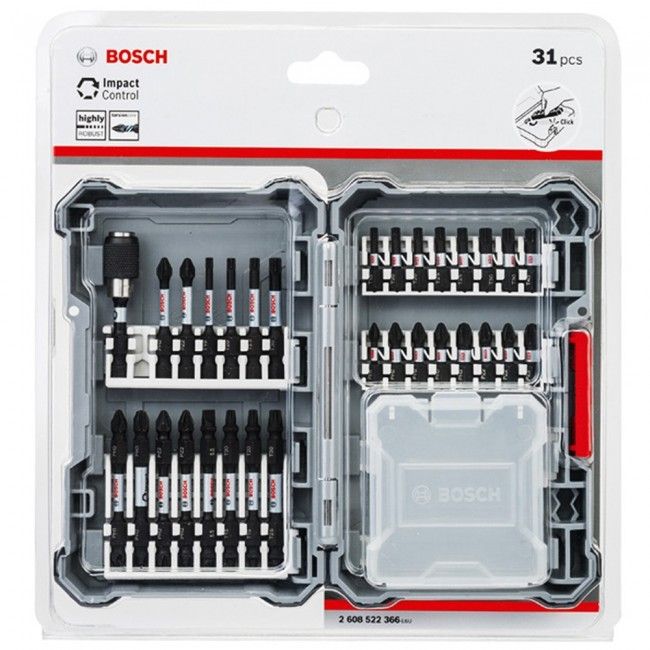 Set 31 accesorii insurubare cu impact Bosch Impact Control