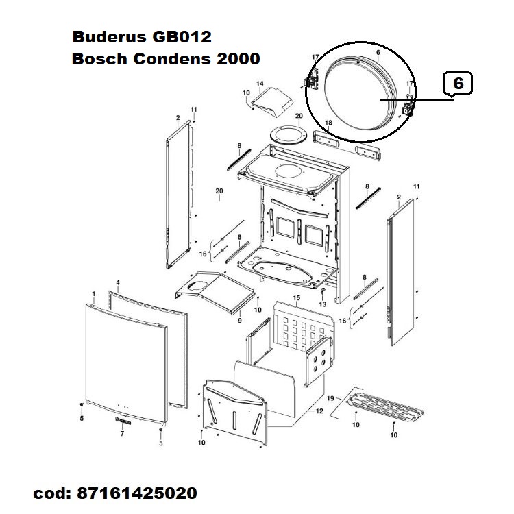 Vas Expansiune 8lt Buderus U042,U052, GB012,Bosch Condens 2000W